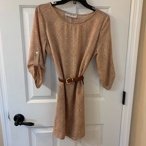 Belted Mini Sun Dress